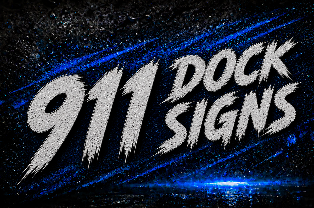 911 Dock Signs