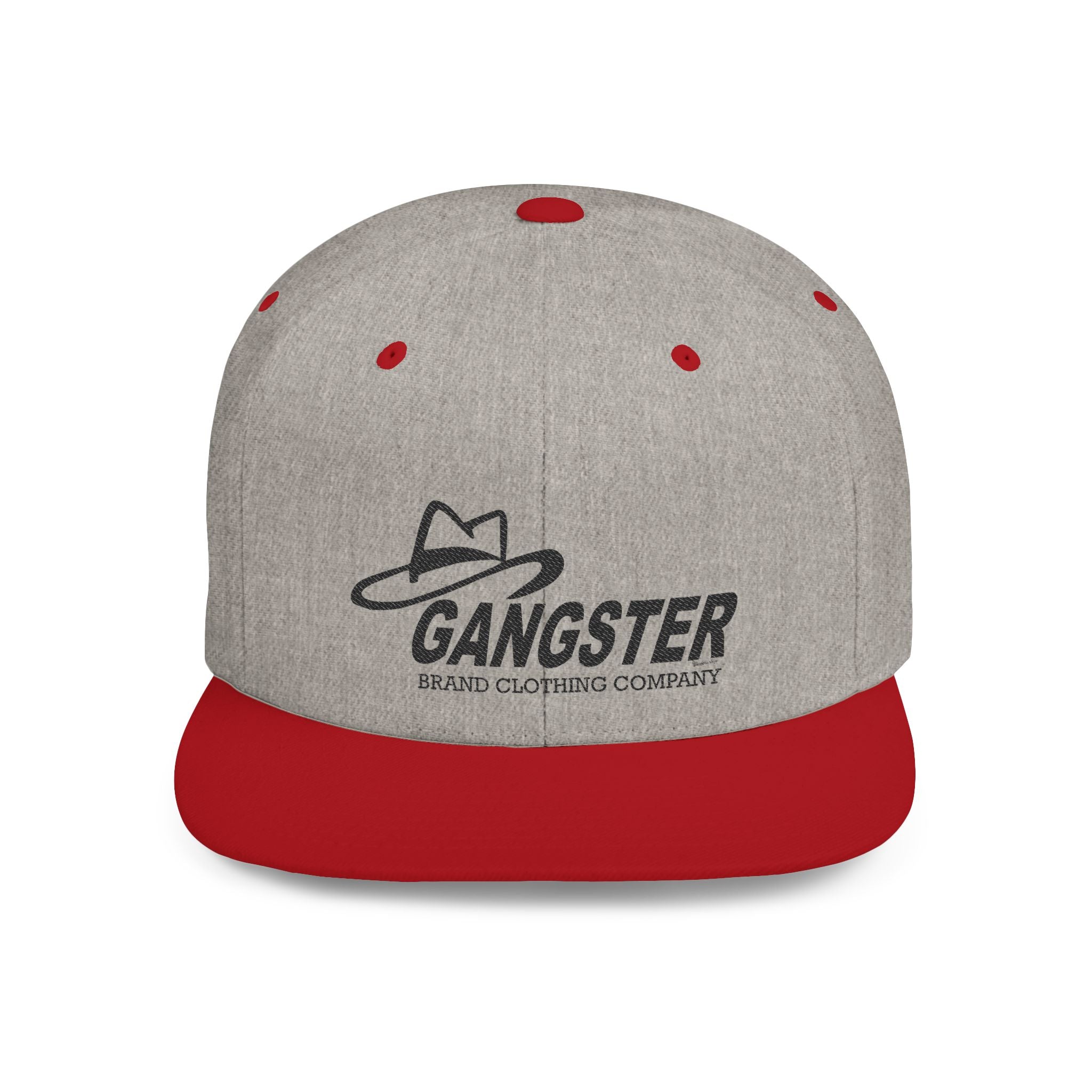Gangster Brand Clothing Co. Flat Bill Snapback — Fedora Logo Streetwear Hat