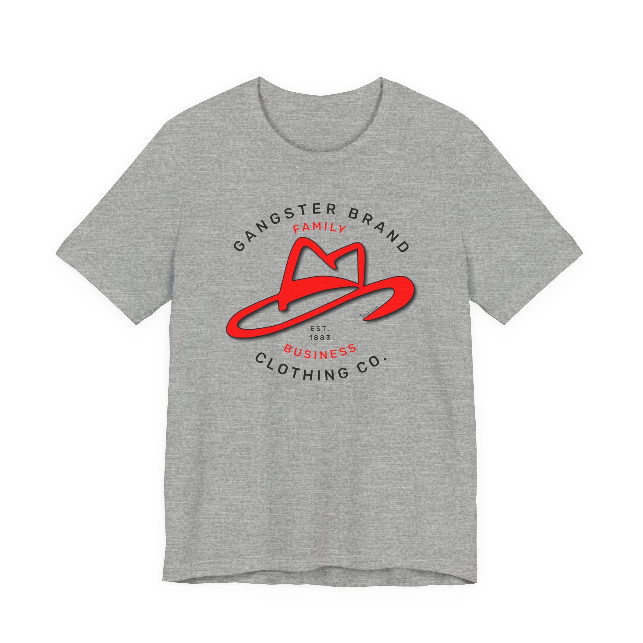 Gangster Brand Clothing Co. Tee — Retro Fedora Logo Graphic T-Shirt