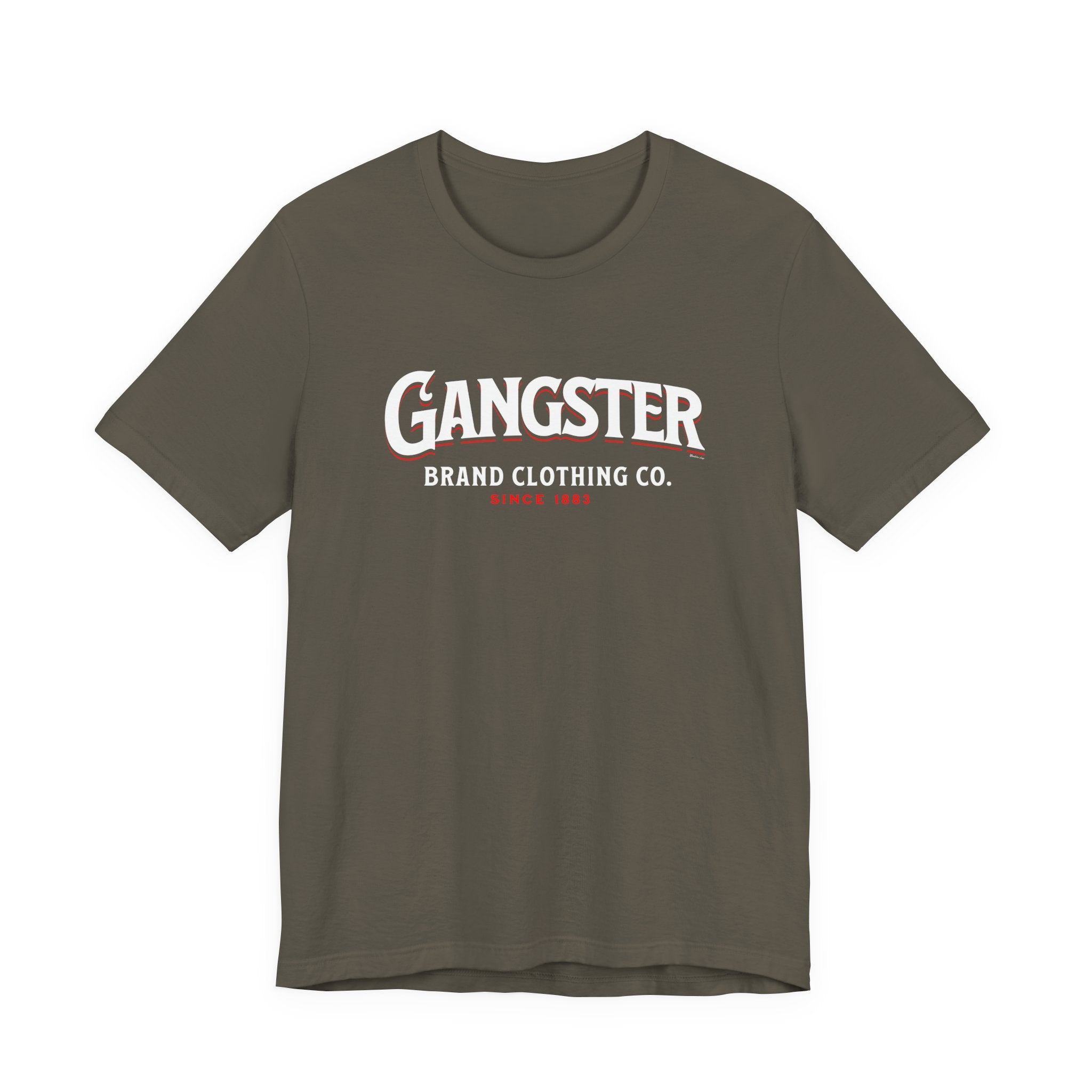 Gangster Brand Clothing Co. Tee Dark — Retro Fedora Logo Graphic T-Shirt