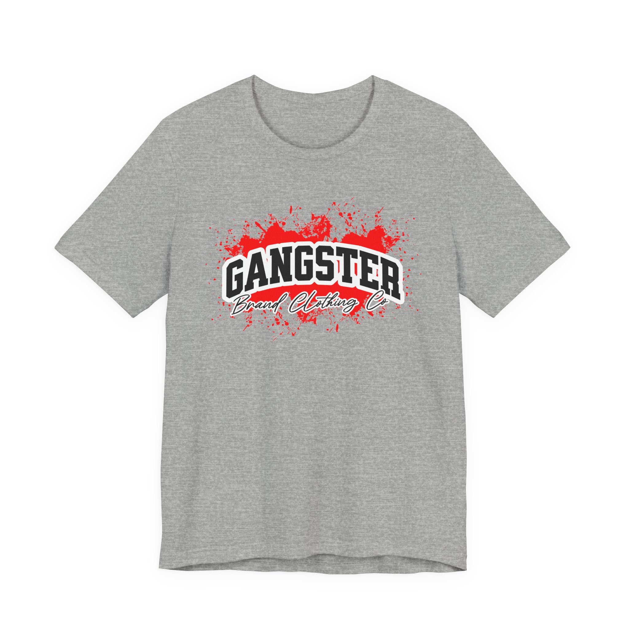 Gangster Graphic Tee — Bold Red Splash Streetwear T-Shirt
