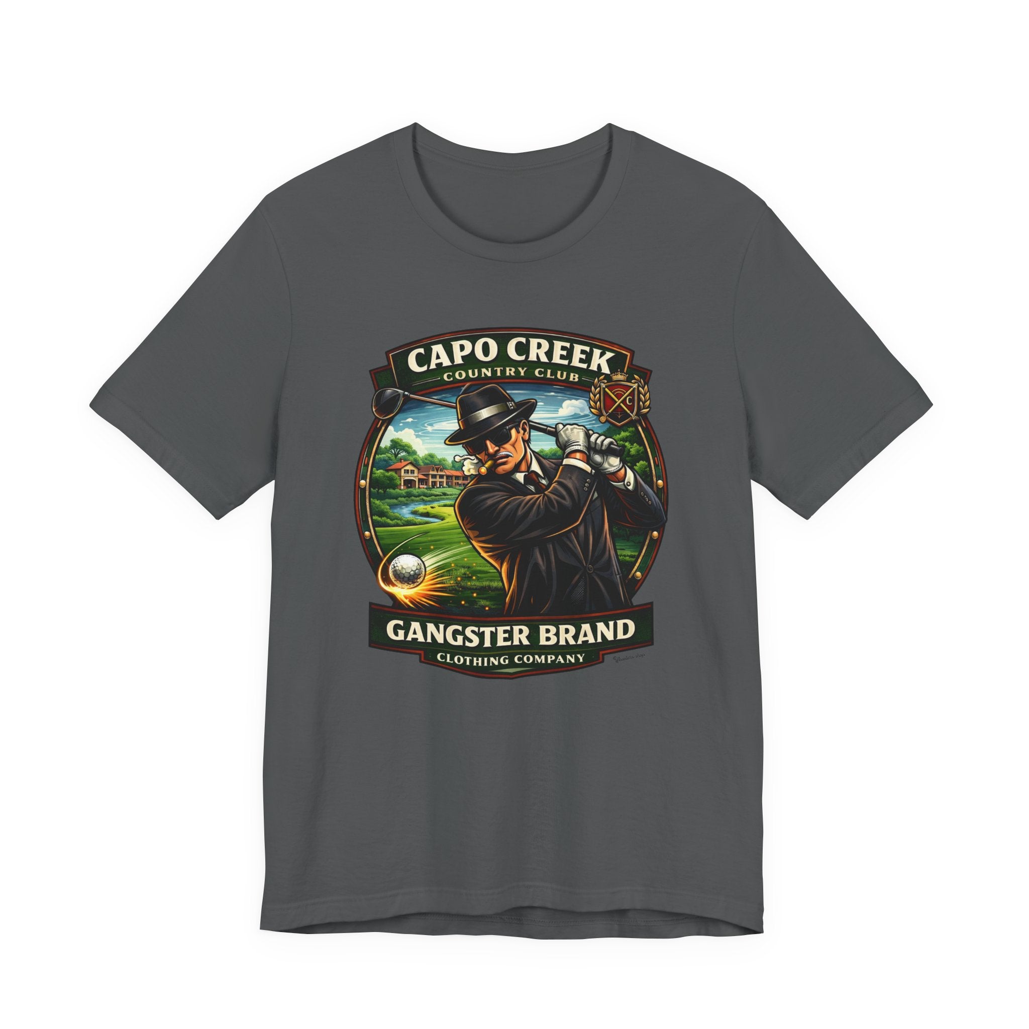 Golf Gangster Graphic Tee — “Capo Creek Country Club” Vintage Golf Shirt