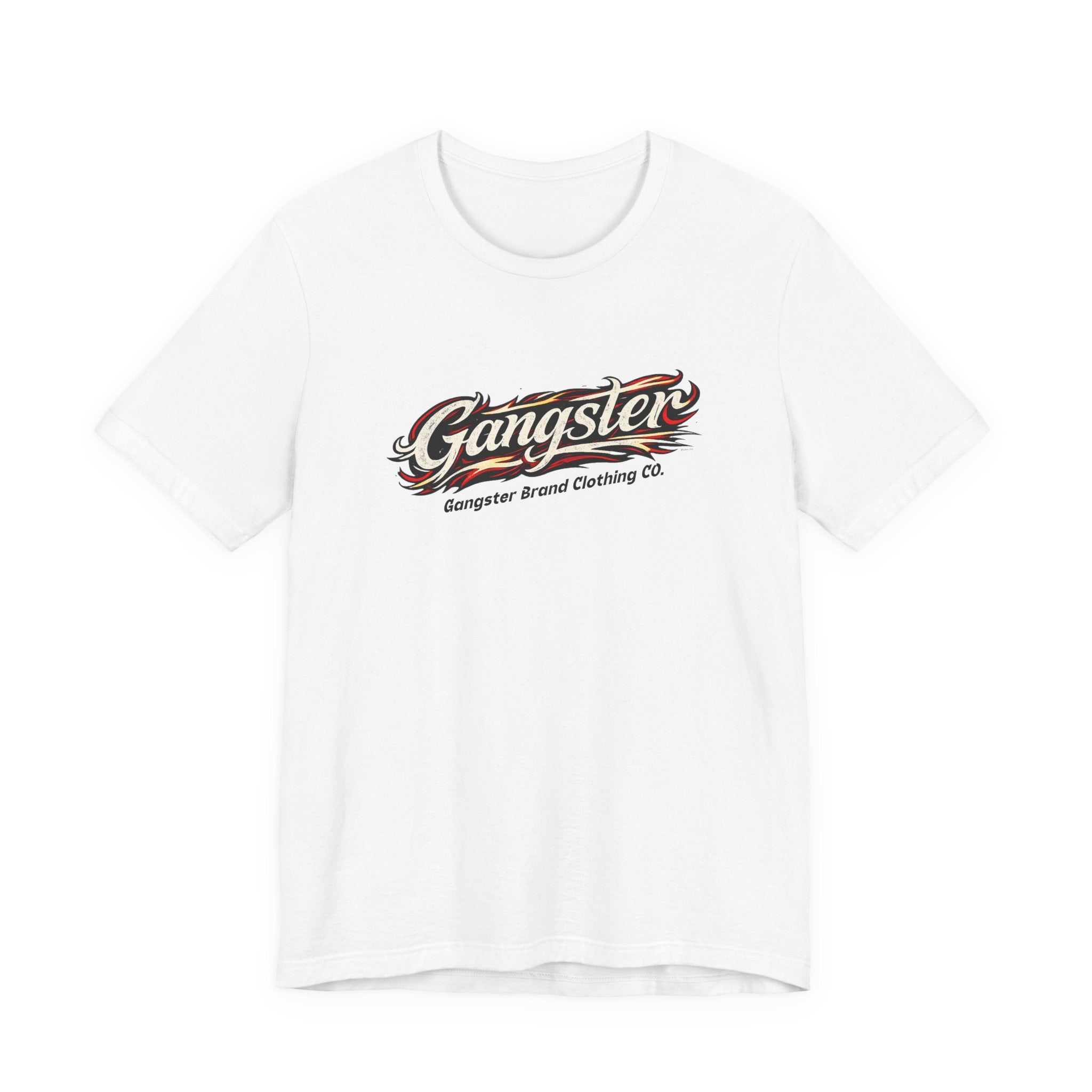 Gangster Script Logo T-Shirt – Retro Streetwear Graphic Tee