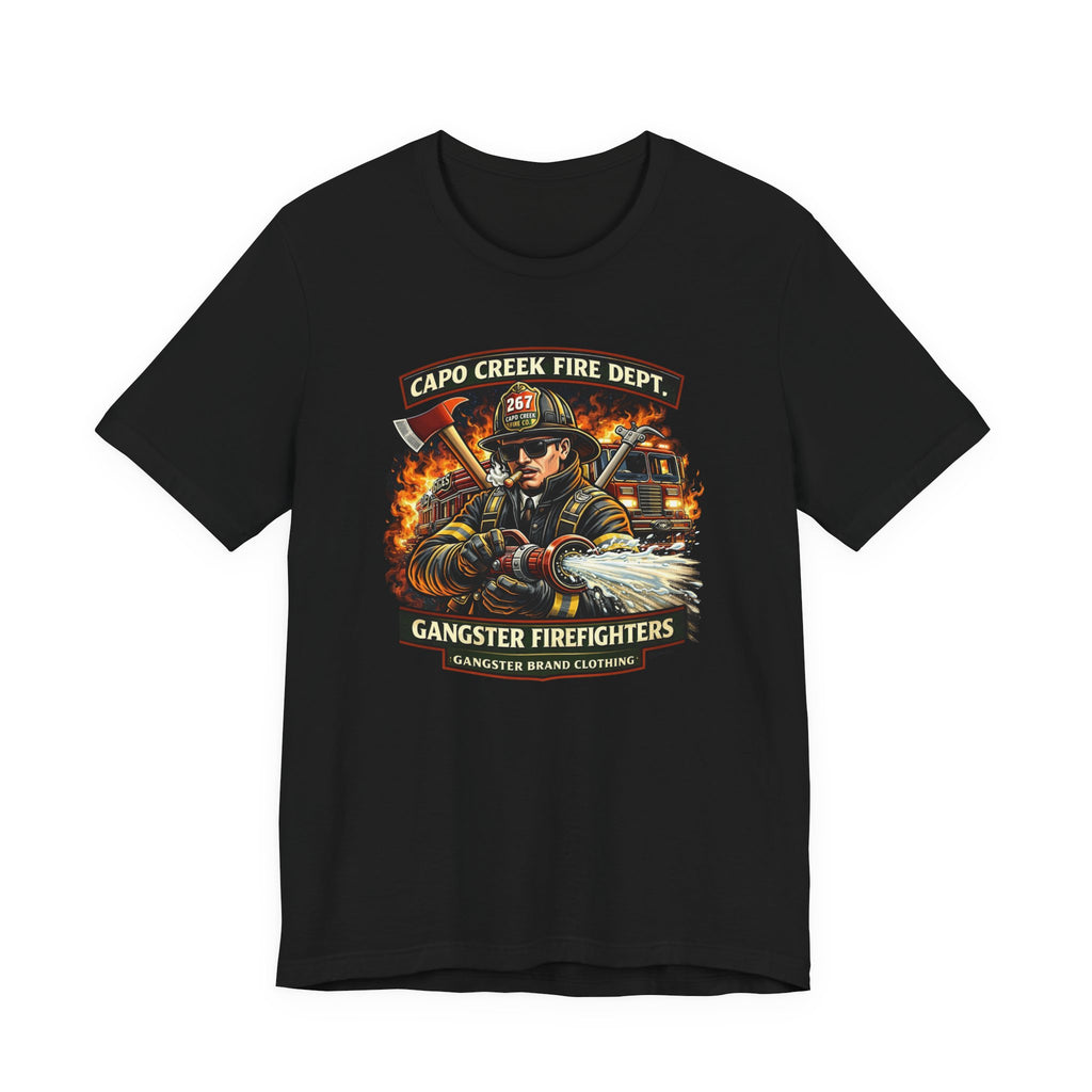 Firefighter Graphic Tee — "Capo Creek Fire Dept. Gangster Firefighters"