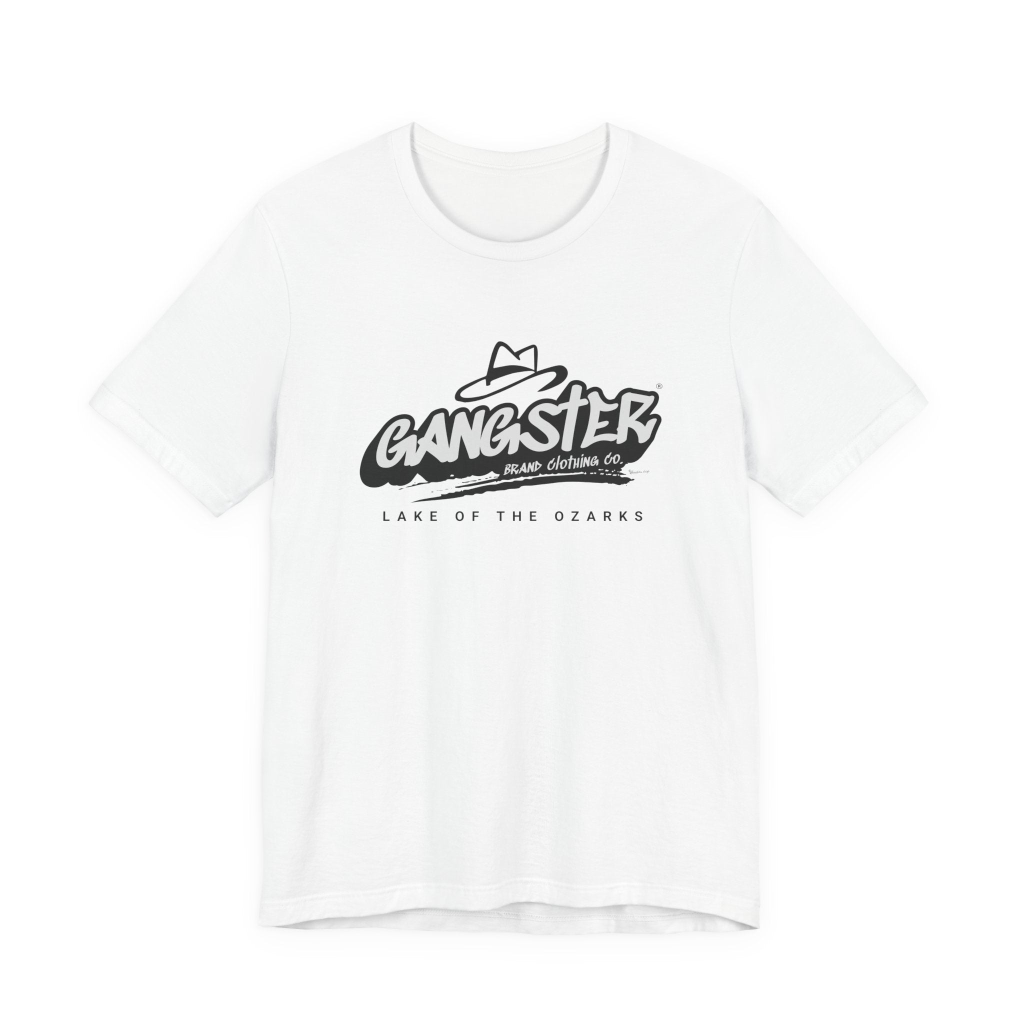 Gangster Graphic Tee - 'Gangster Brand Clothing Co. Lake of the Ozarks' Retro Logo T-Shirt