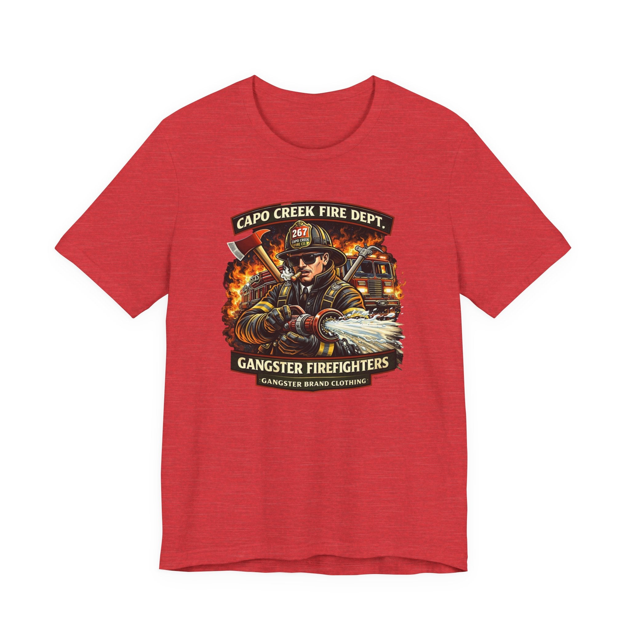 Firefighter Graphic Tee — "Capo Creek Fire Dept. Gangster Firefighters"