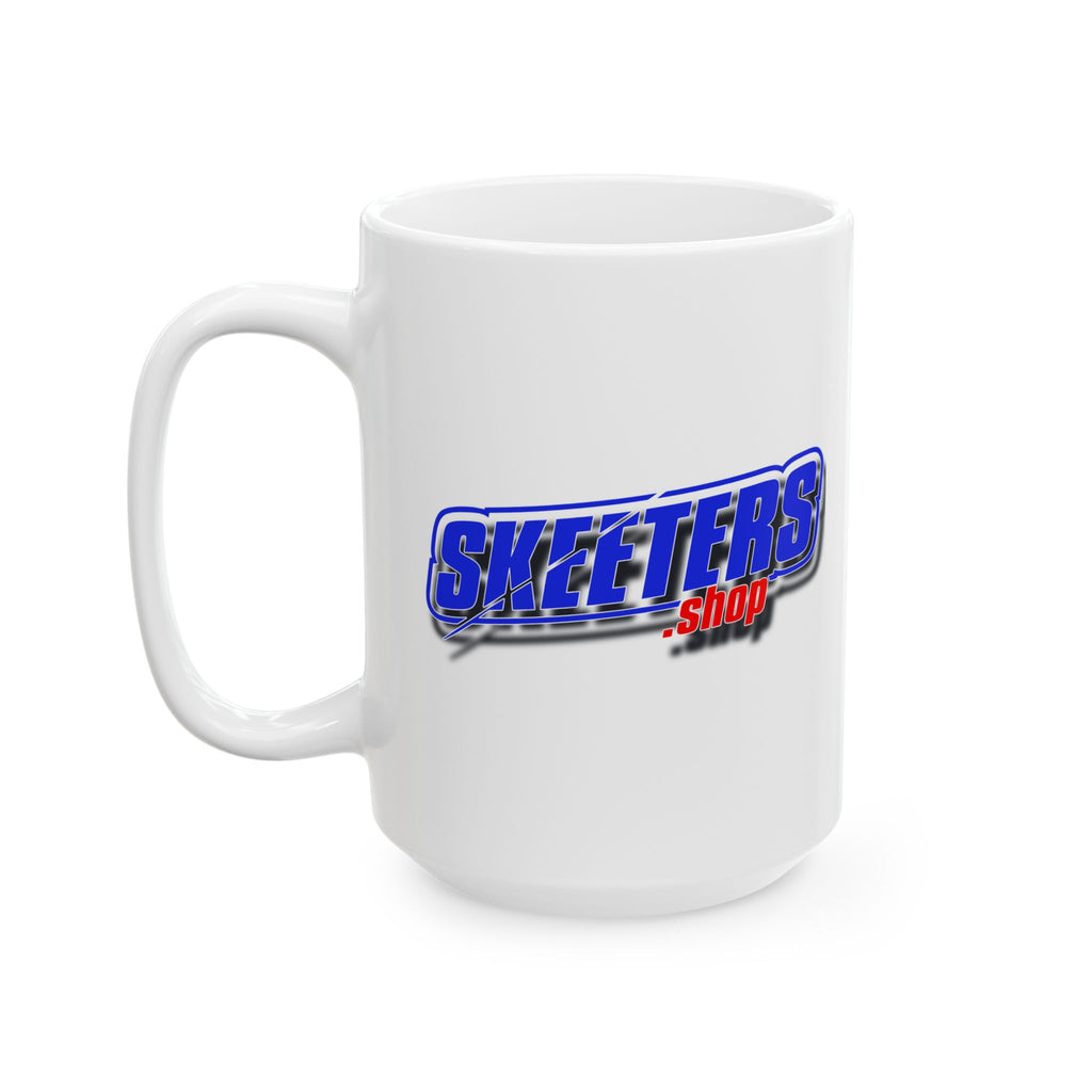 Skeeters.shop Logo Ceramic Mug (11oz & 15oz) — Branded Coffee Tea Cup