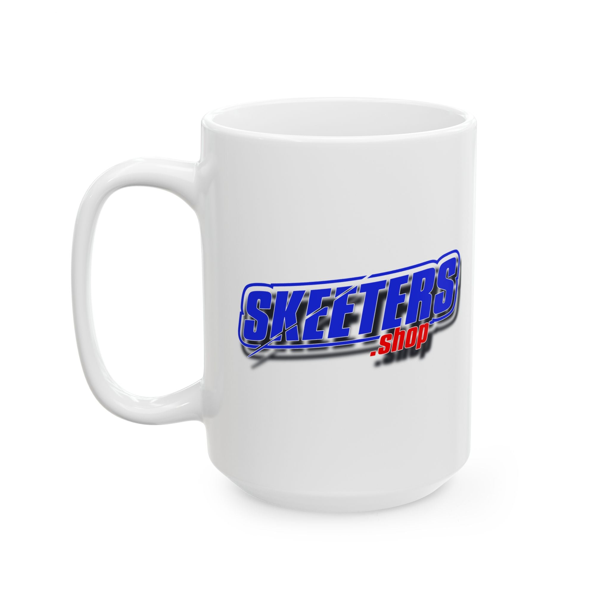 Skeeters.shop Logo Ceramic Mug (11oz & 15oz) — Branded Coffee Tea Cup