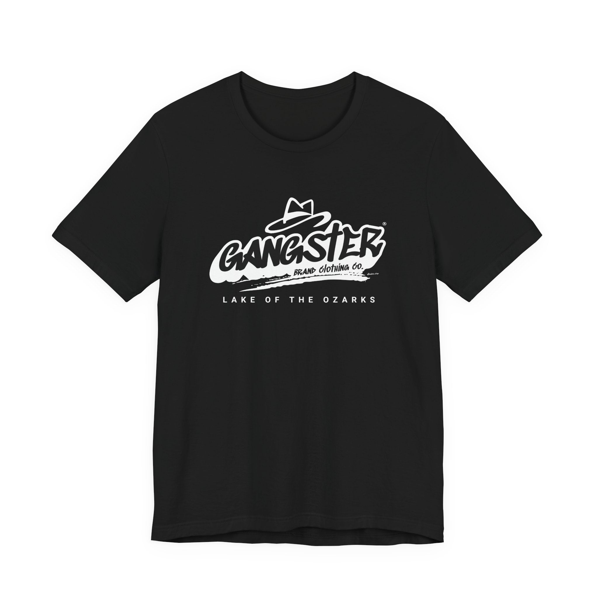 Gangster Graphic Tee - 'Gangster Brand Clothing Co. Lake of the Ozarks' Retro Logo T-Shirt