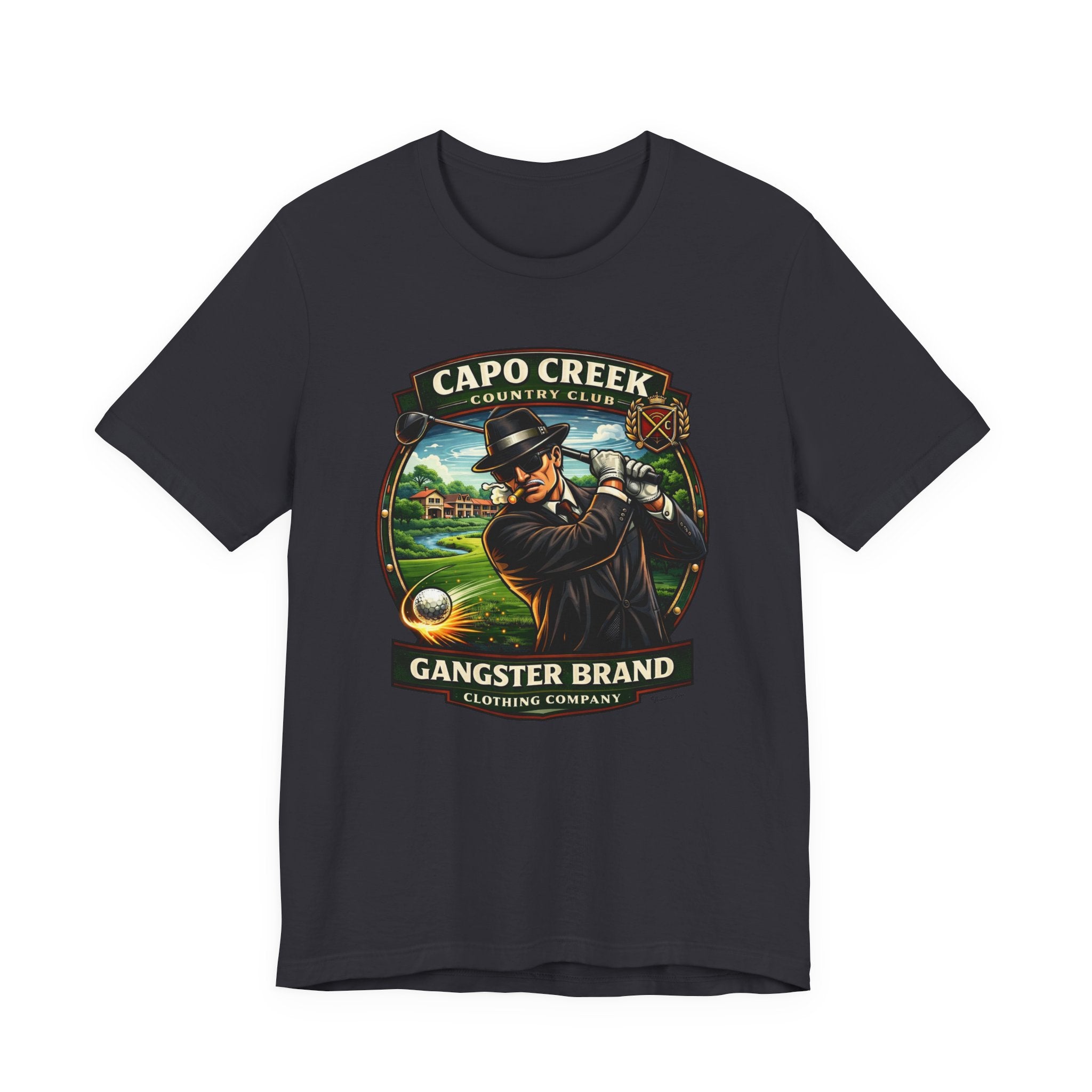 Golf Gangster Graphic Tee — “Capo Creek Country Club” Vintage Golf Shirt