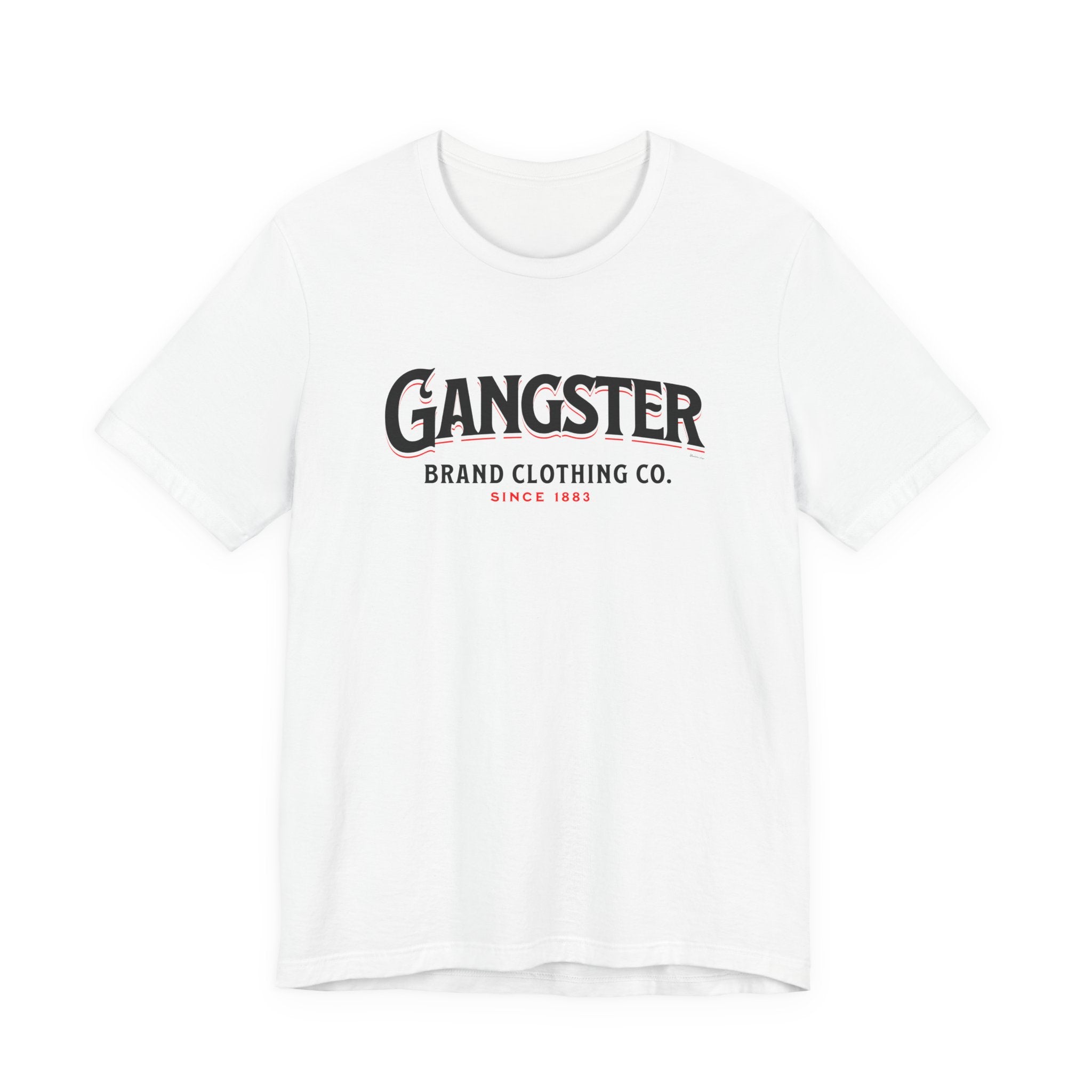 Gangster Brand Clothing Co. Tee Dark — Retro Fedora Logo Graphic T-Shirt