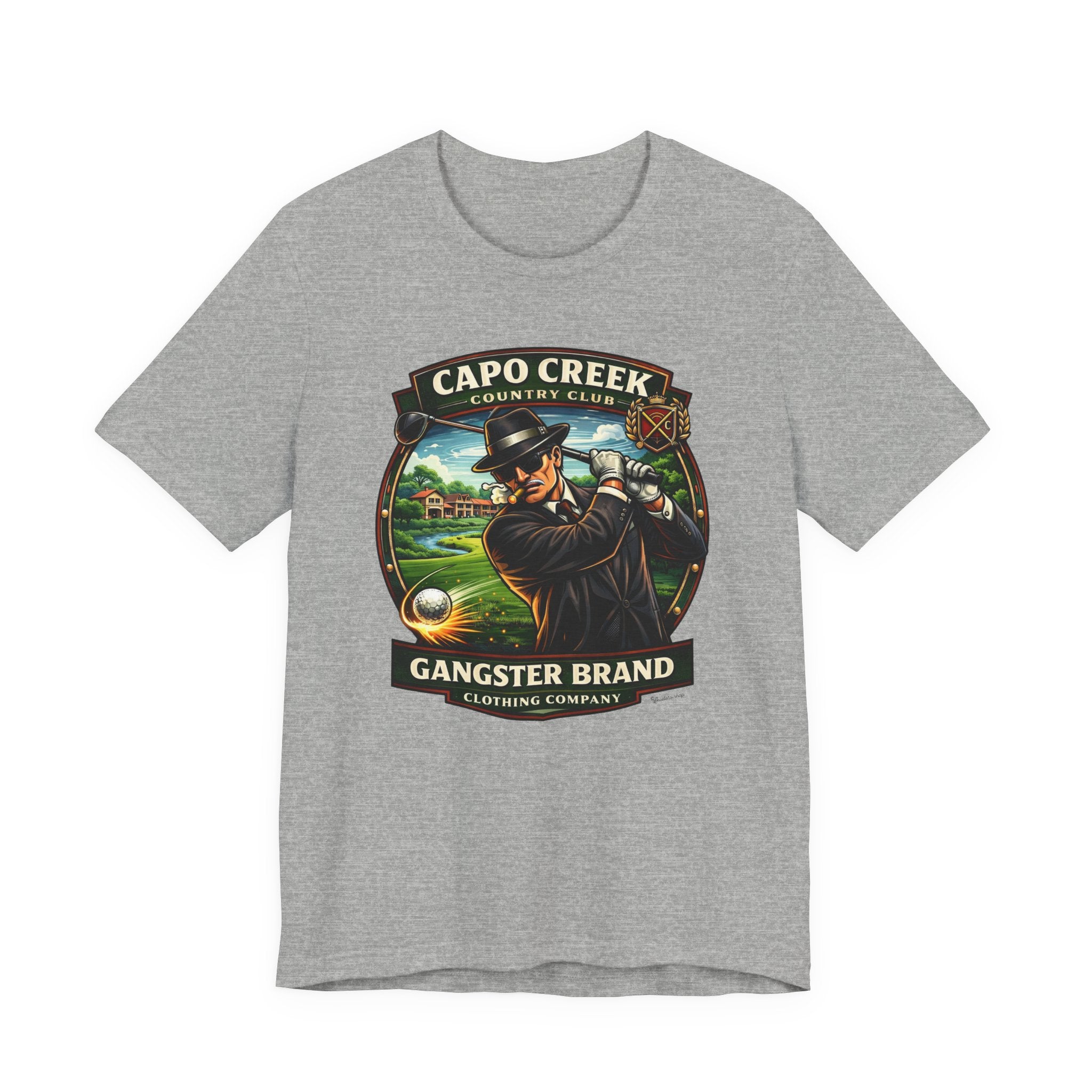 Golf Gangster Graphic Tee — “Capo Creek Country Club” Vintage Golf Shirt