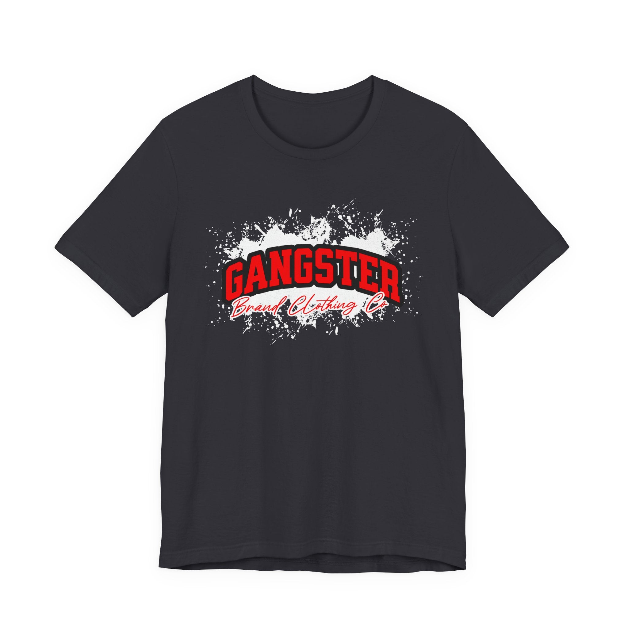 Gangster Graphic Tee — Bold Red Splash Streetwear T-Shirt