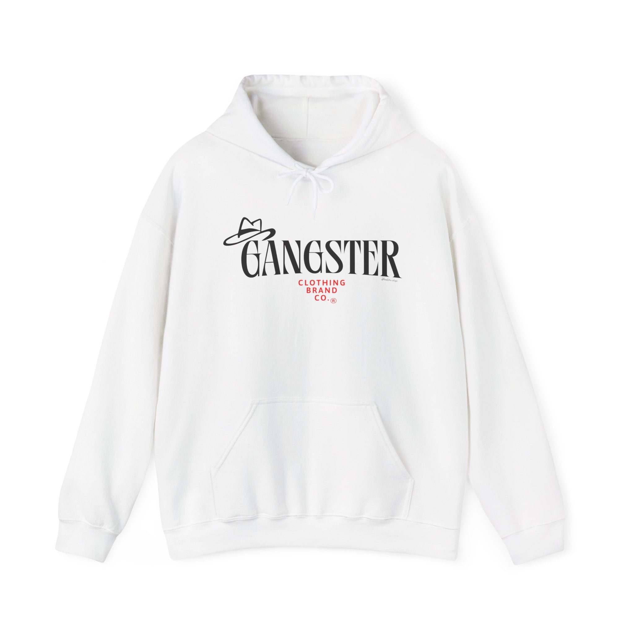 Gangster Clothing Co. Logo Hoodie — Retro Hat Graphic Pullover