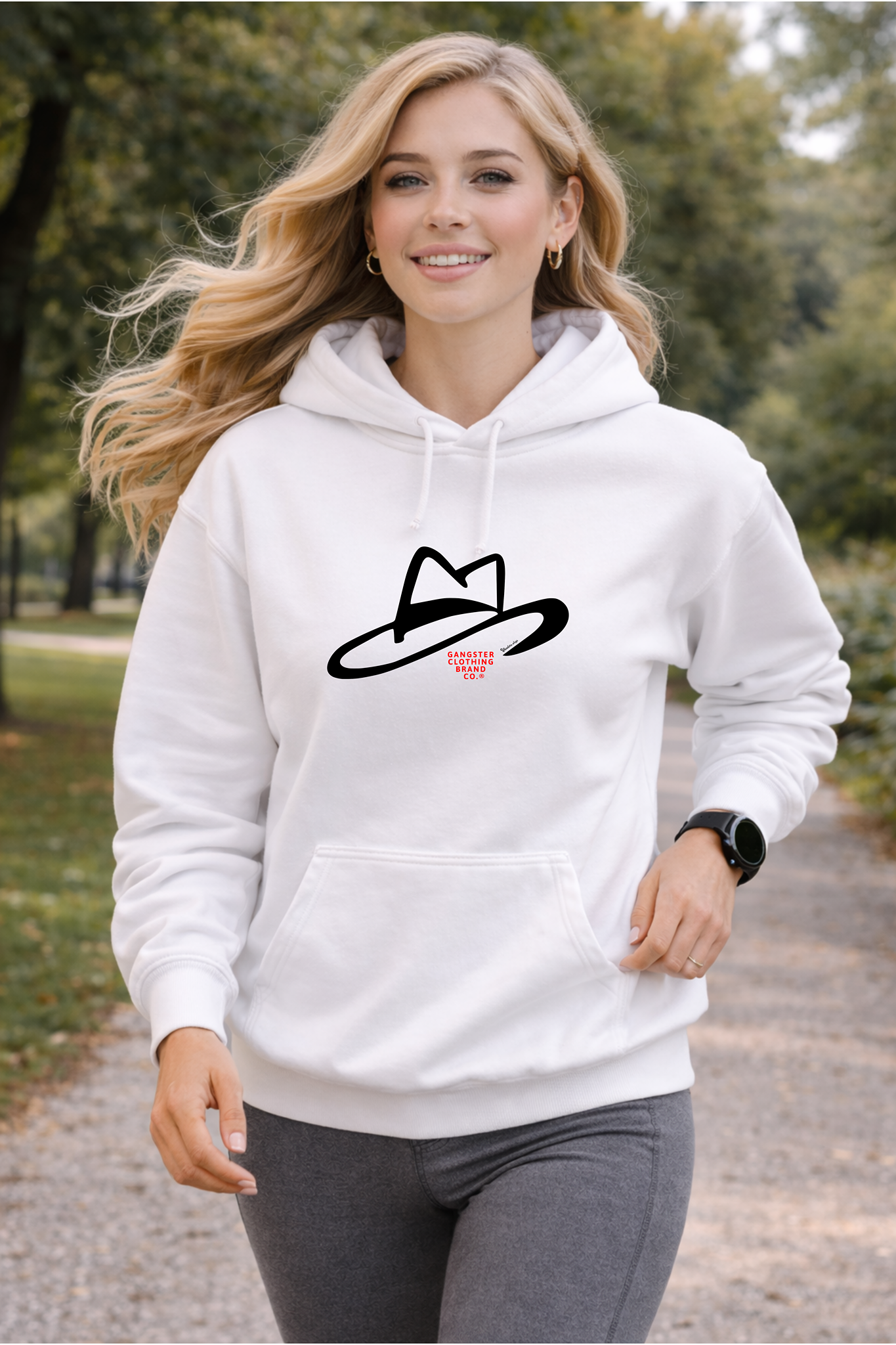 Gangster Brand Clothing Co. Hoodie — Retro Hat Graphic Pullover