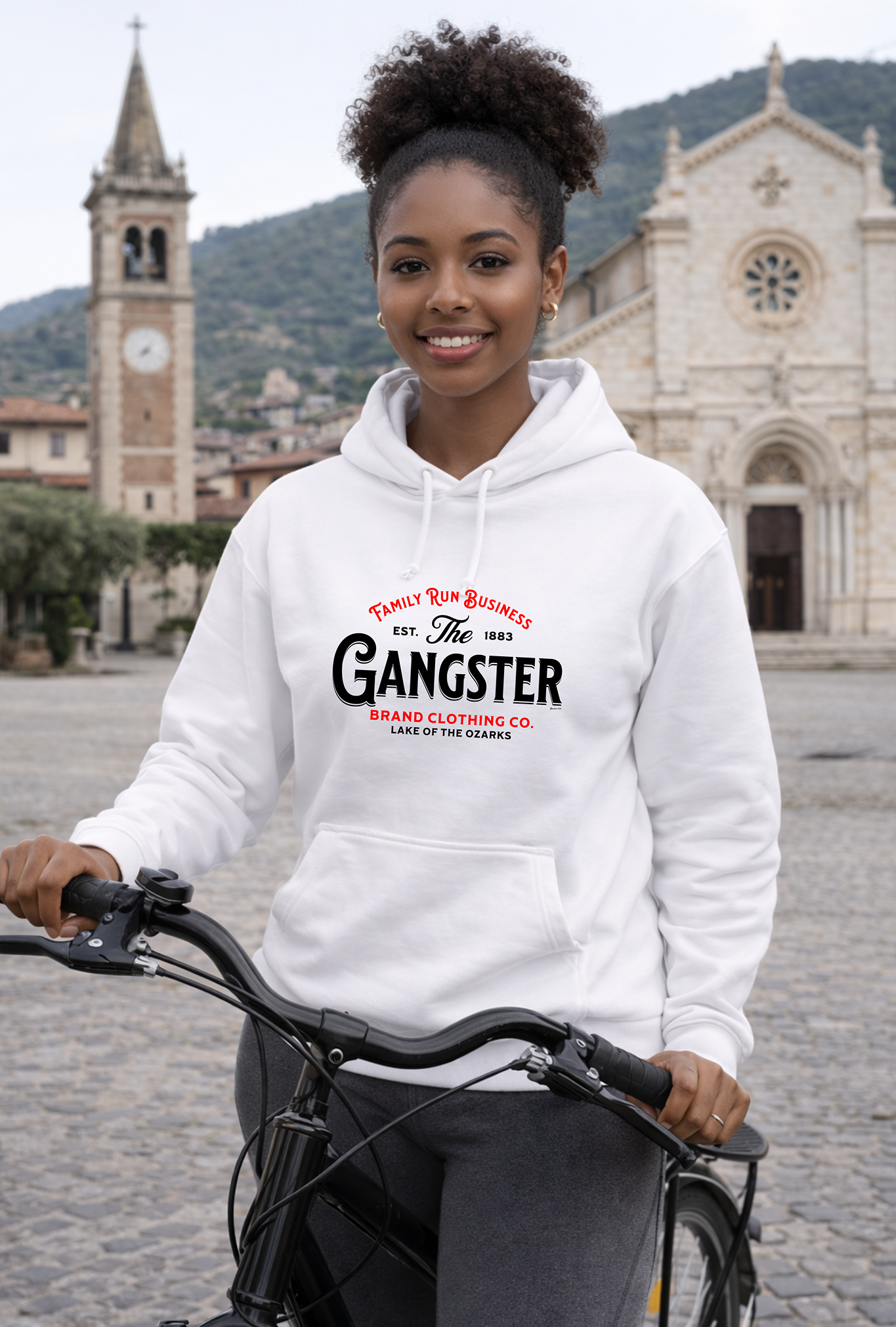 Gangster Brand Clothing Co. Hoodie — Vintage Brand Logo Pullover