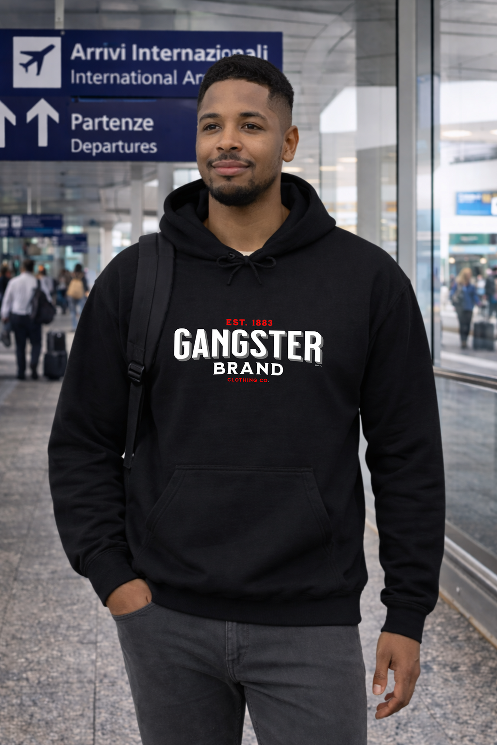Gangster Brand Clothing Co. Hoodie – Classic Logo Streetwear Pullover