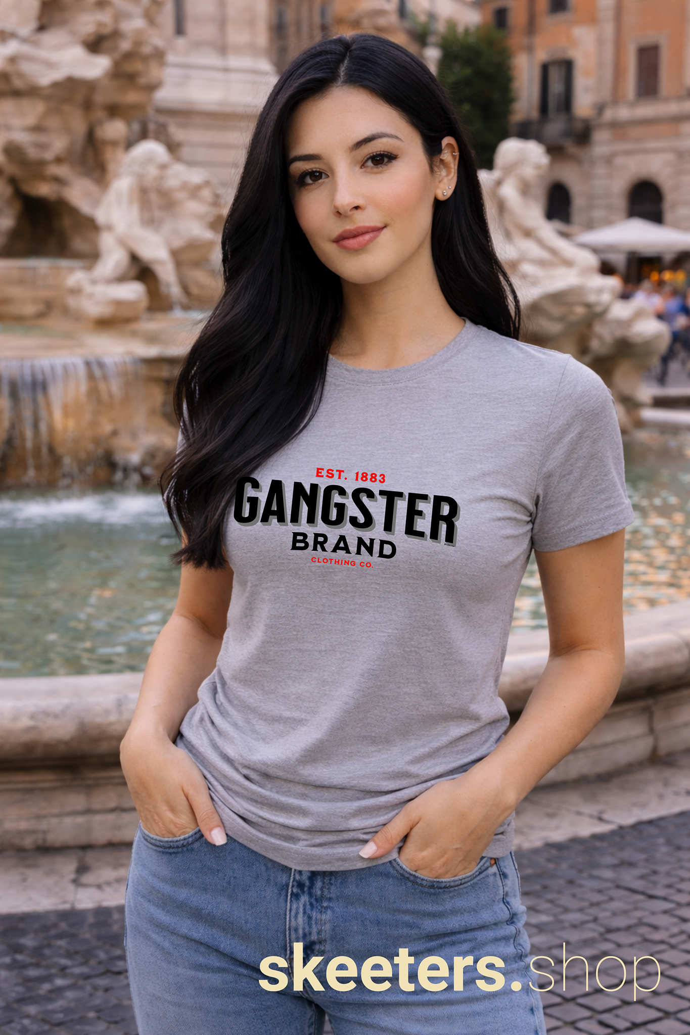 Gangster Brand Clothing Co. Vintage Logo Graphic Tee