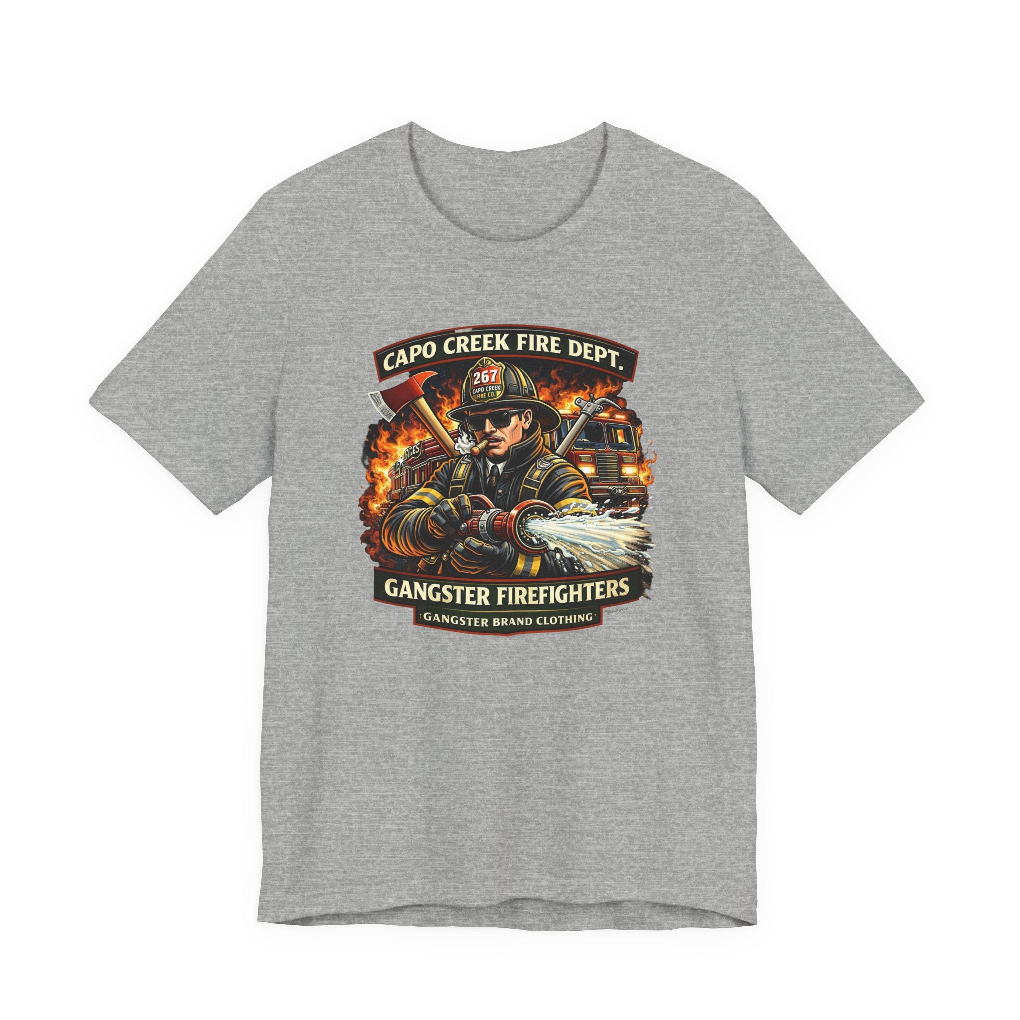 Firefighter Graphic Tee — "Capo Creek Fire Dept. Gangster Firefighters"