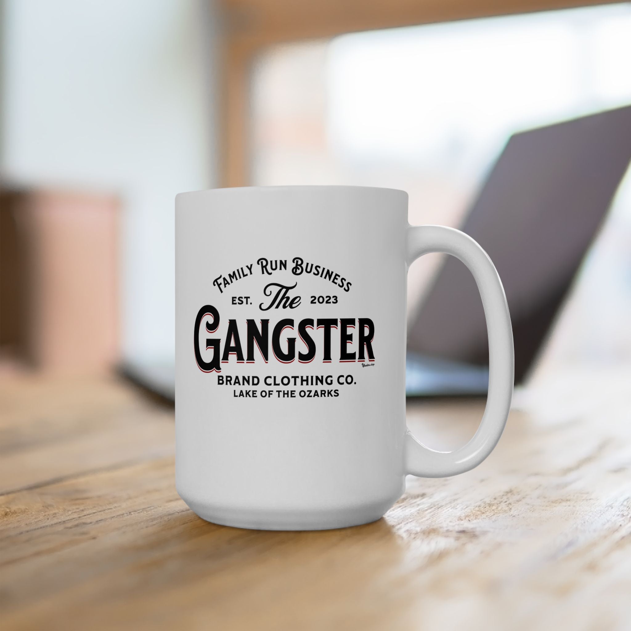 Skeeters.shop Logo Ceramic Mug (11oz & 15oz) — Branded Coffee Tea Cup