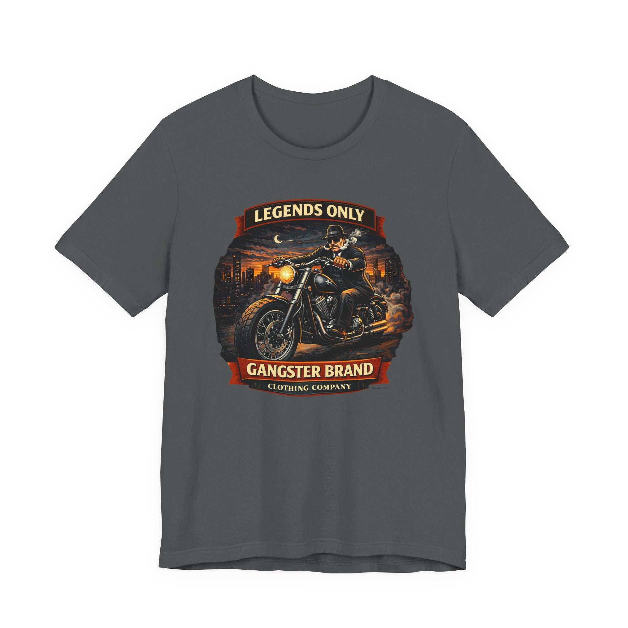 Legends Only Motorcycle Tee — “Gangster Brand” Biker Graphic Shirt