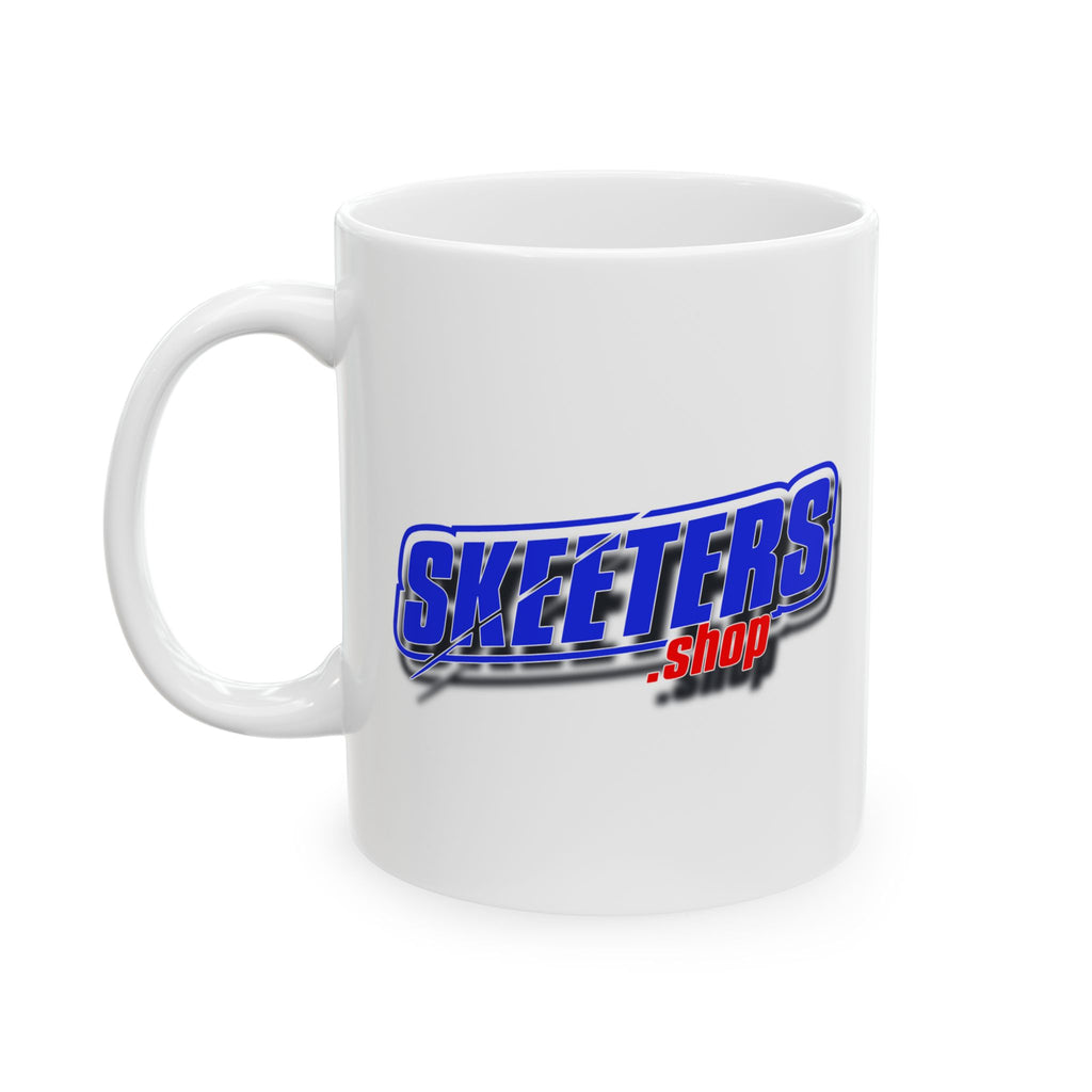 Skeeters.shop Logo Ceramic Mug (11oz & 15oz) — Branded Coffee Tea Cup