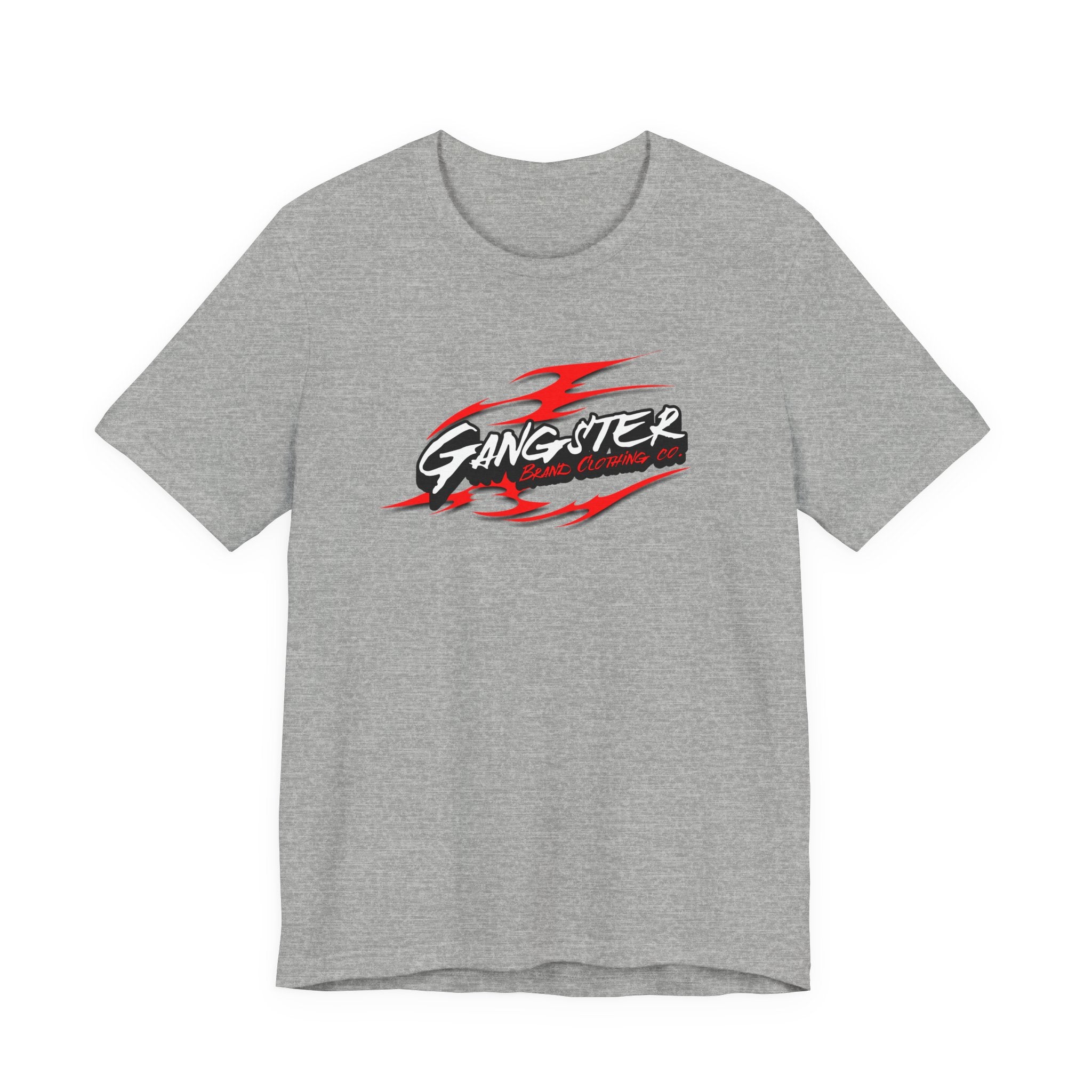 Gangster Flame Graphic Tee — Streetwear Racing Logo T-Shirt