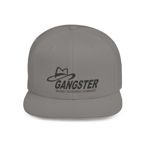 Gangster Brand Clothing Co. Flat Bill Snapback — Fedora Logo Streetwear Hat