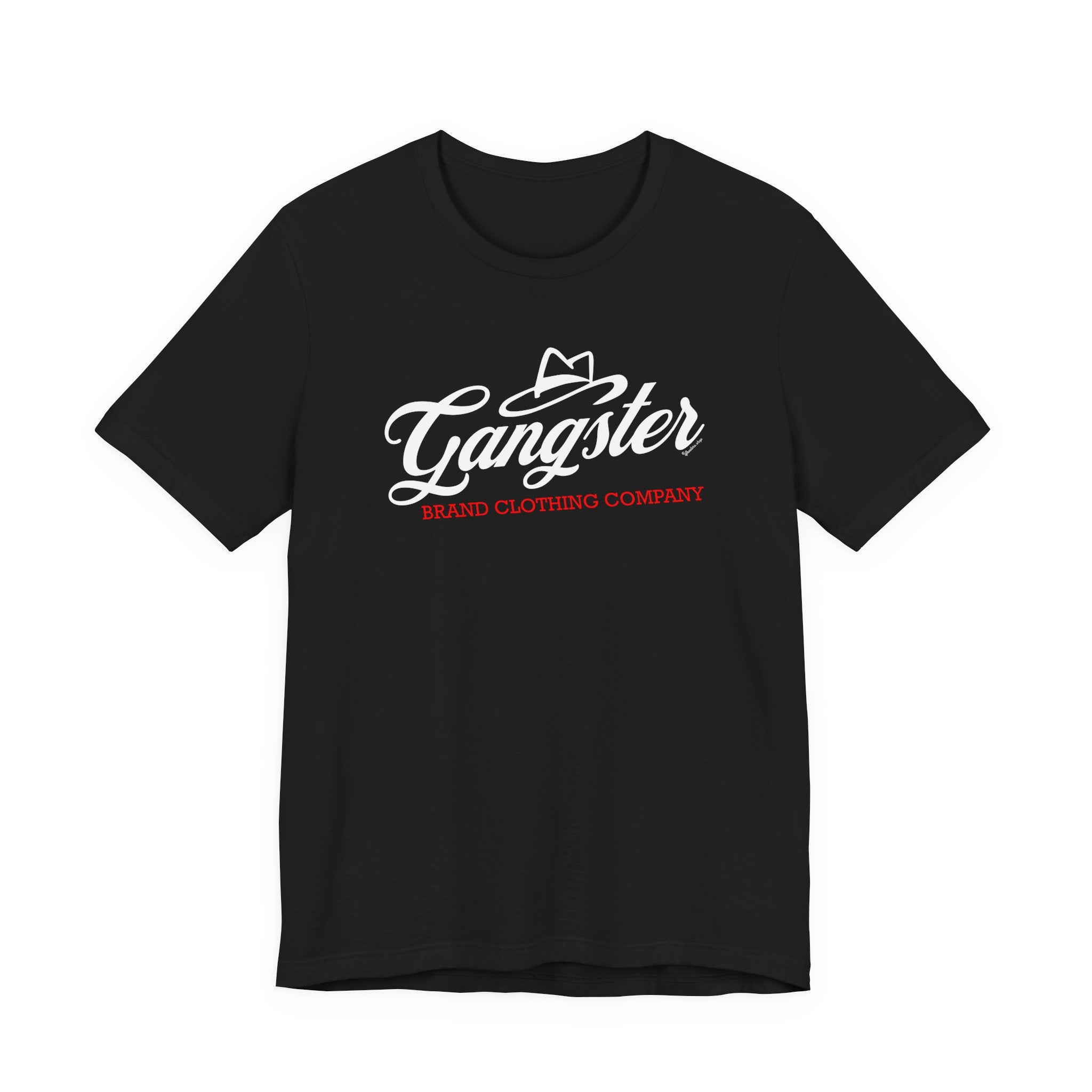 Gangster Brand Clothing Co. Graphic Tee — Script Logo Retro Hat T-Shirt