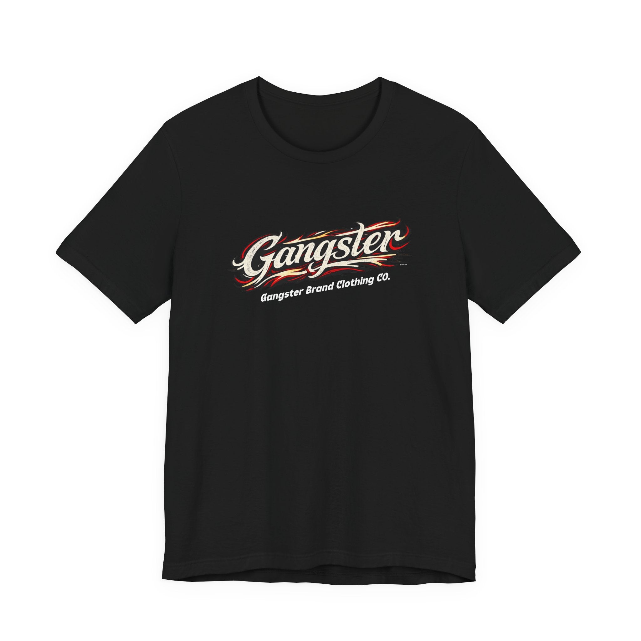 Gangster Script Logo T-Shirt – Retro Streetwear Graphic Tee