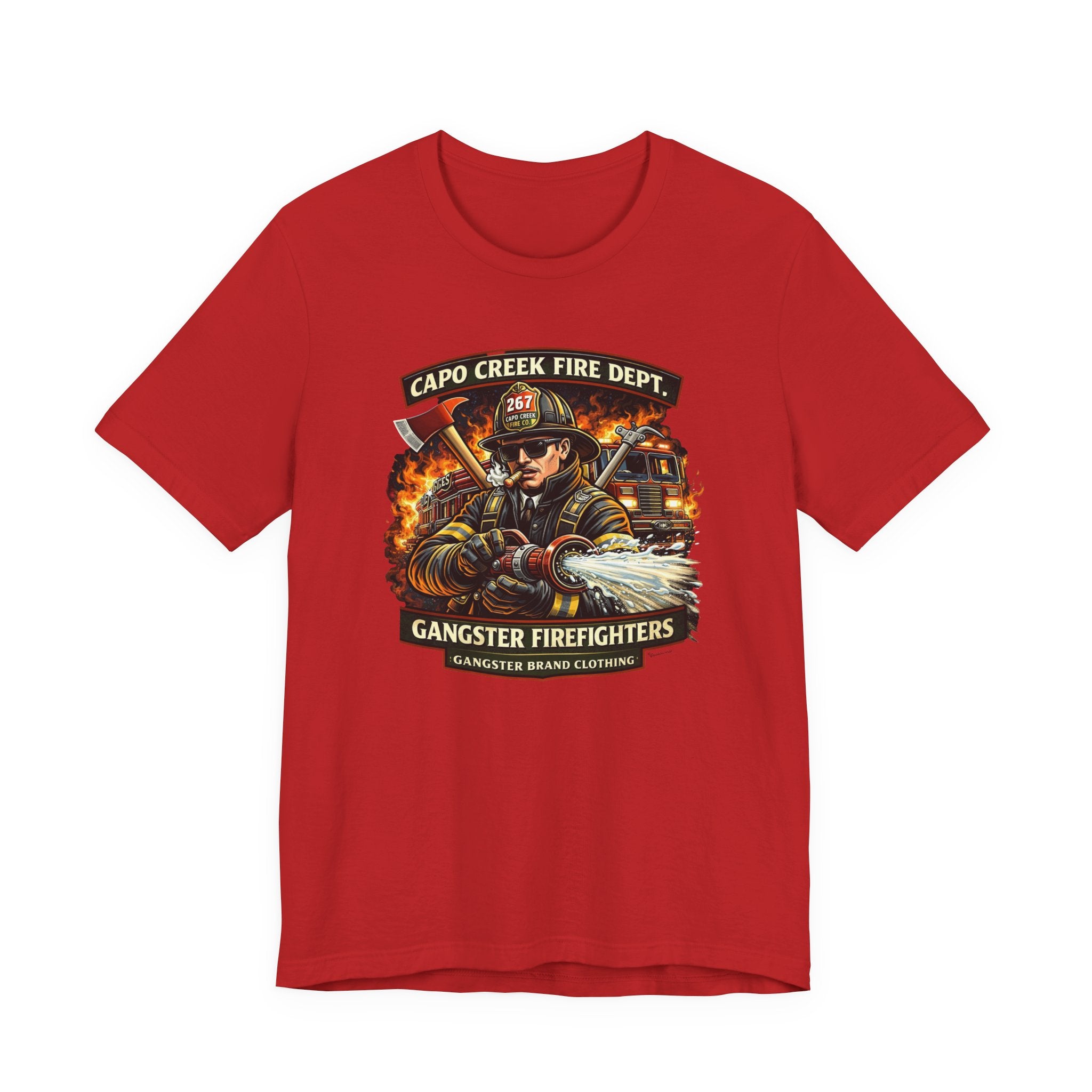 Firefighter Graphic Tee — "Capo Creek Fire Dept. Gangster Firefighters"
