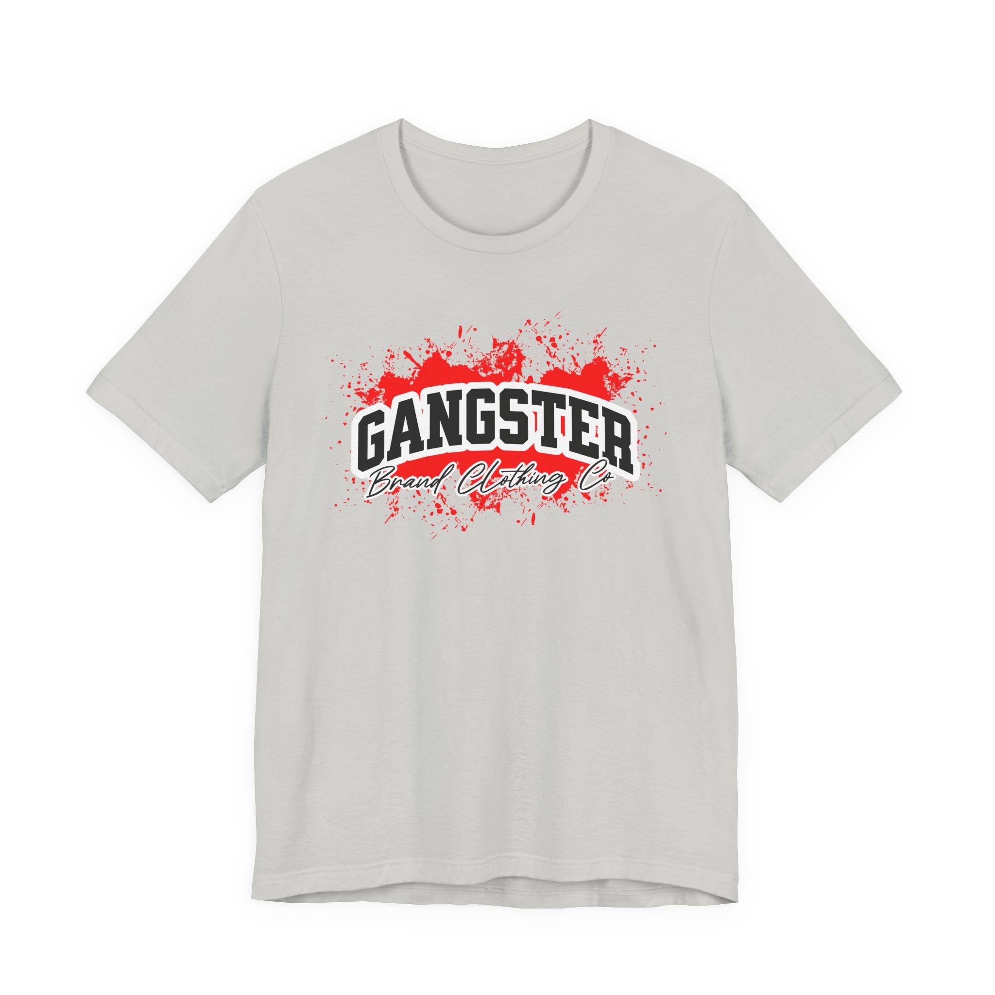 Gangster Graphic Tee — Bold Red Splash Streetwear T-Shirt