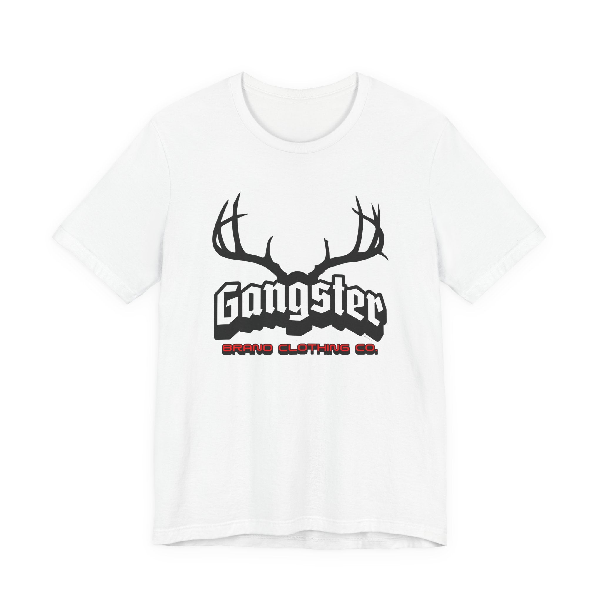 Gangster Antlers Tee — Graphic Deer Skull Shirt | Streetwear Hunting Vibe