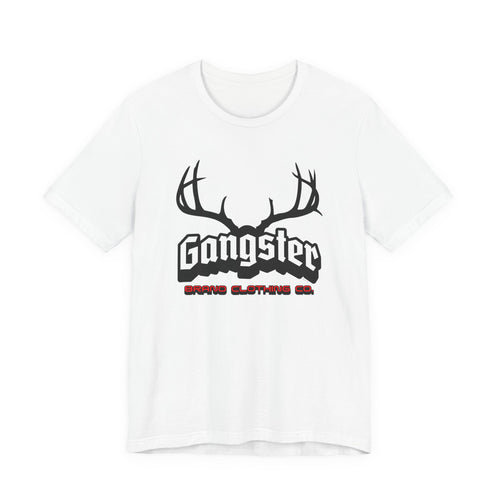 Gangster Antlers Tee — Graphic Deer Skull Shirt | Streetwear Hunting Vibe