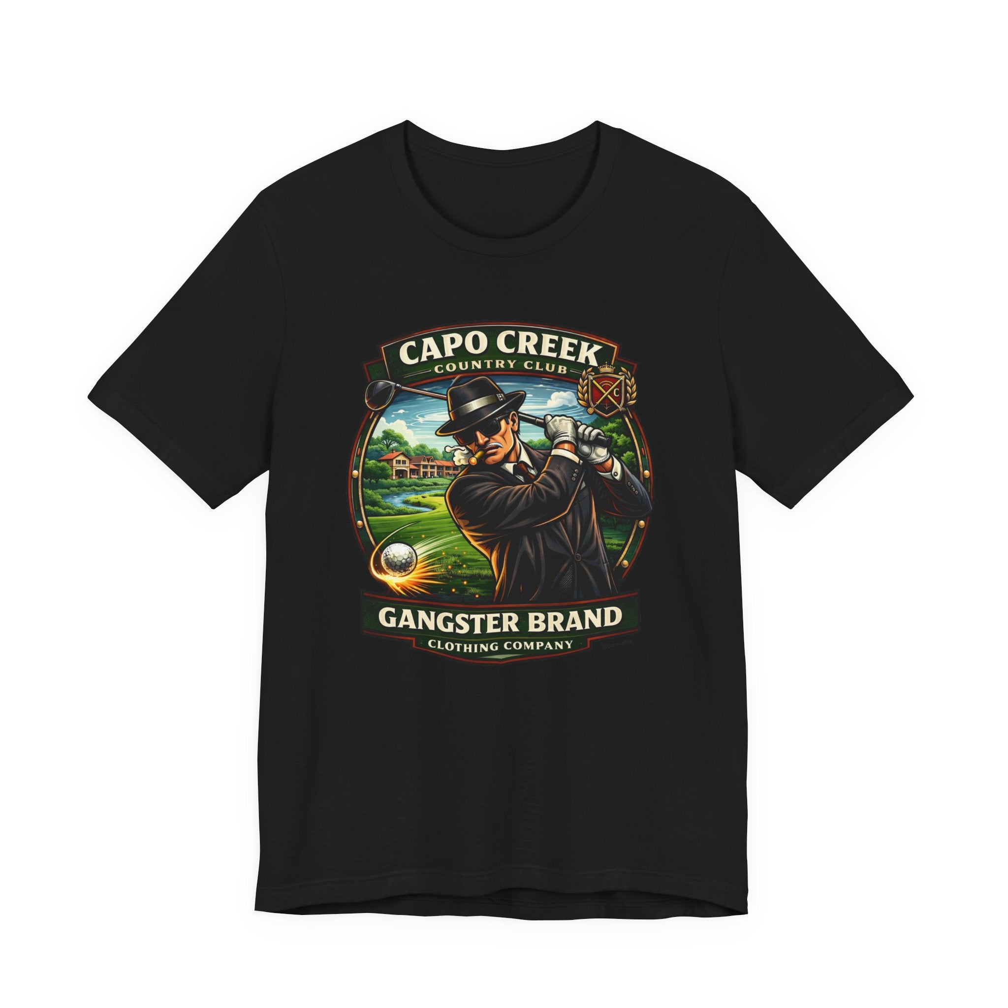 Golf Gangster Graphic Tee — “Capo Creek Country Club” Vintage Golf Shirt
