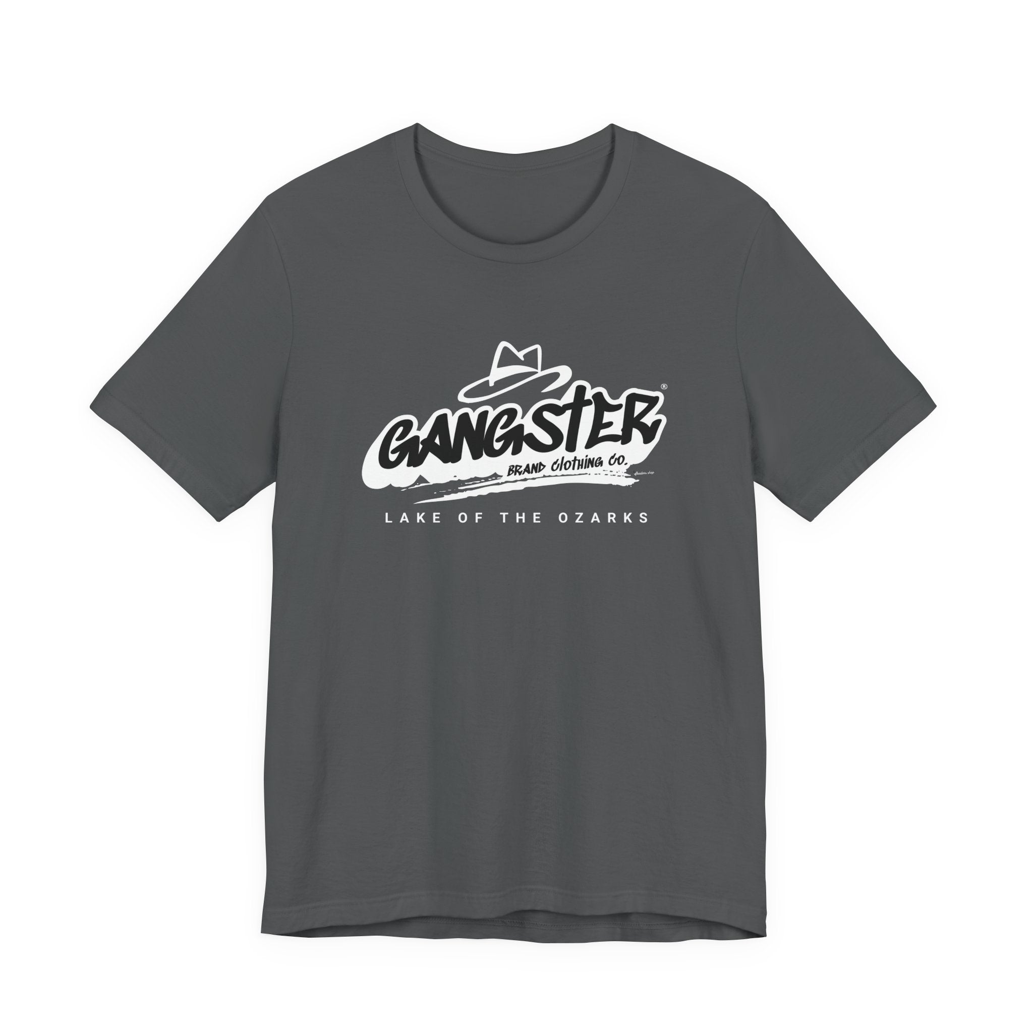 Gangster Graphic Tee - 'Gangster Brand Clothing Co. Lake of the Ozarks' Retro Logo T-Shirt