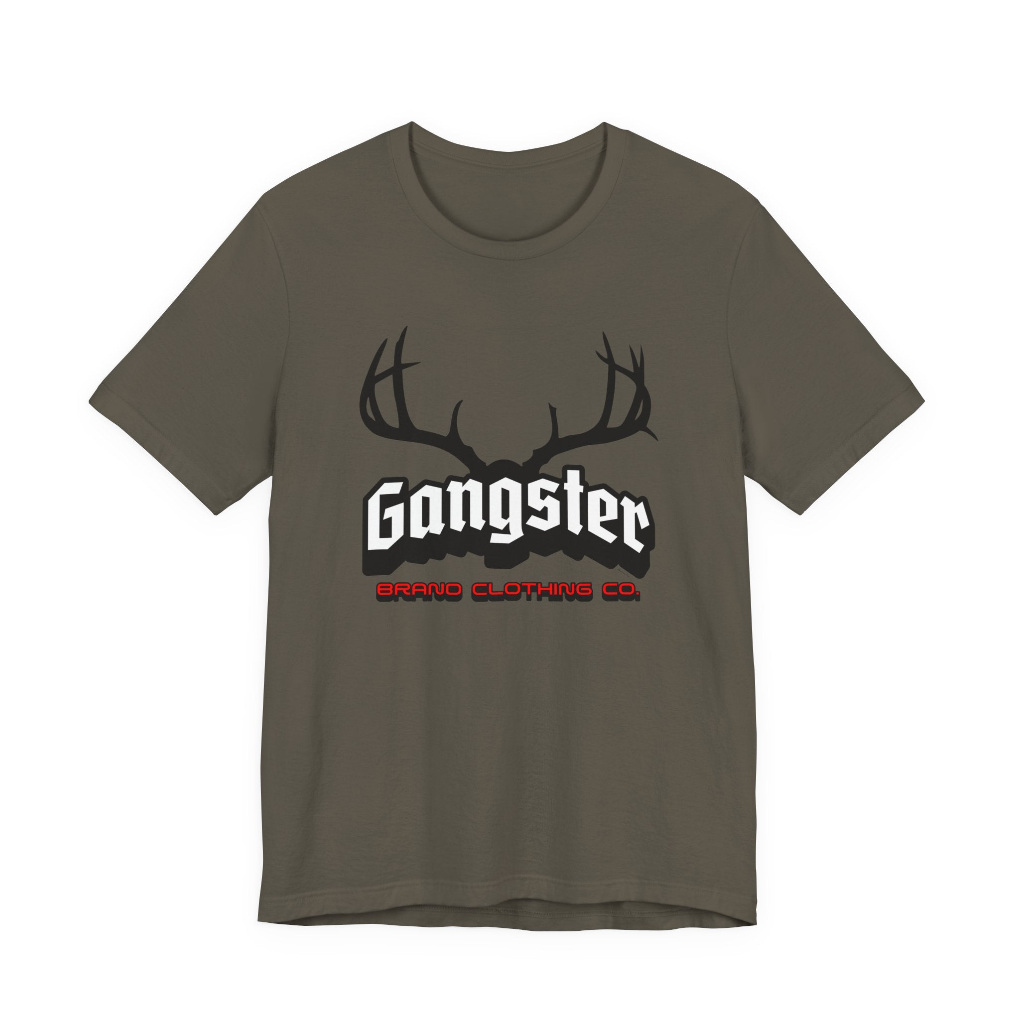 Gangster Antlers Tee — Graphic Deer Skull Shirt | Streetwear Hunting Vibe