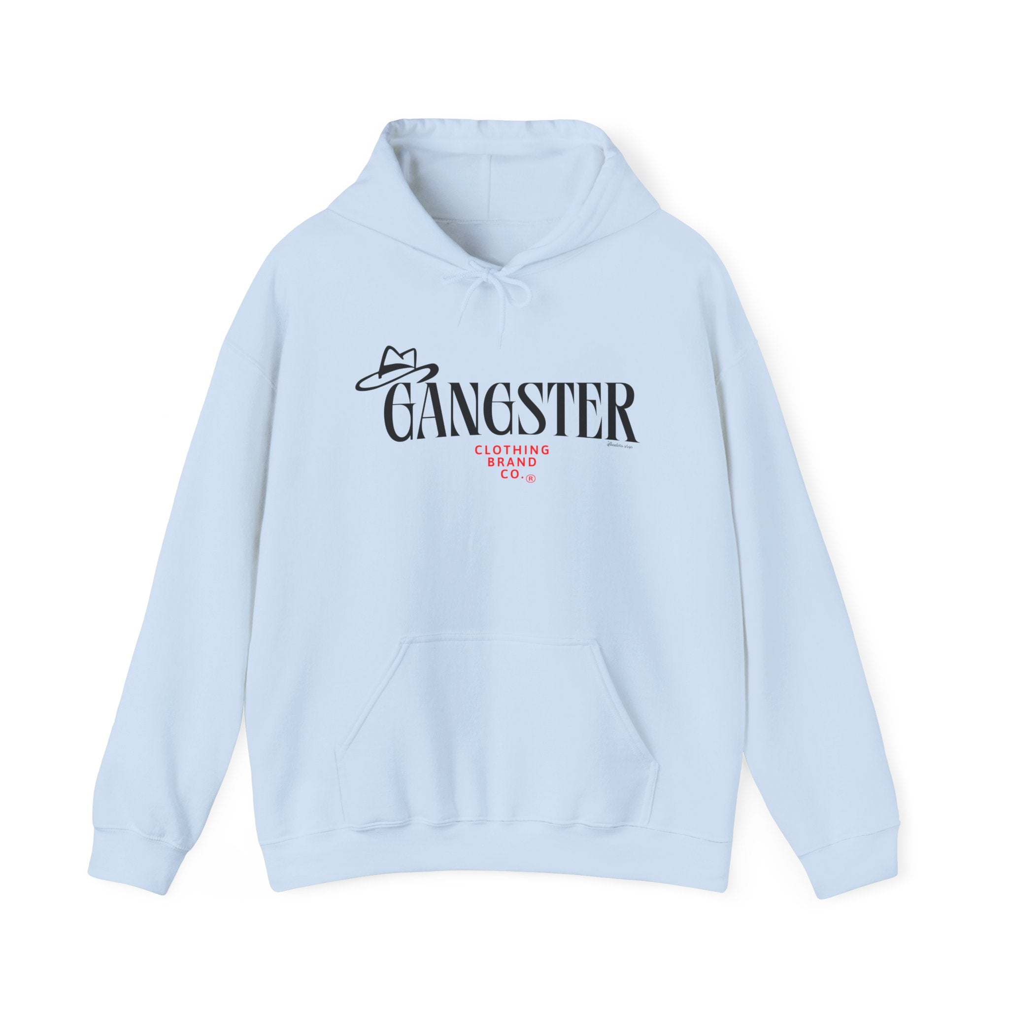 Gangster Clothing Co. Logo Hoodie — Retro Hat Graphic Pullover