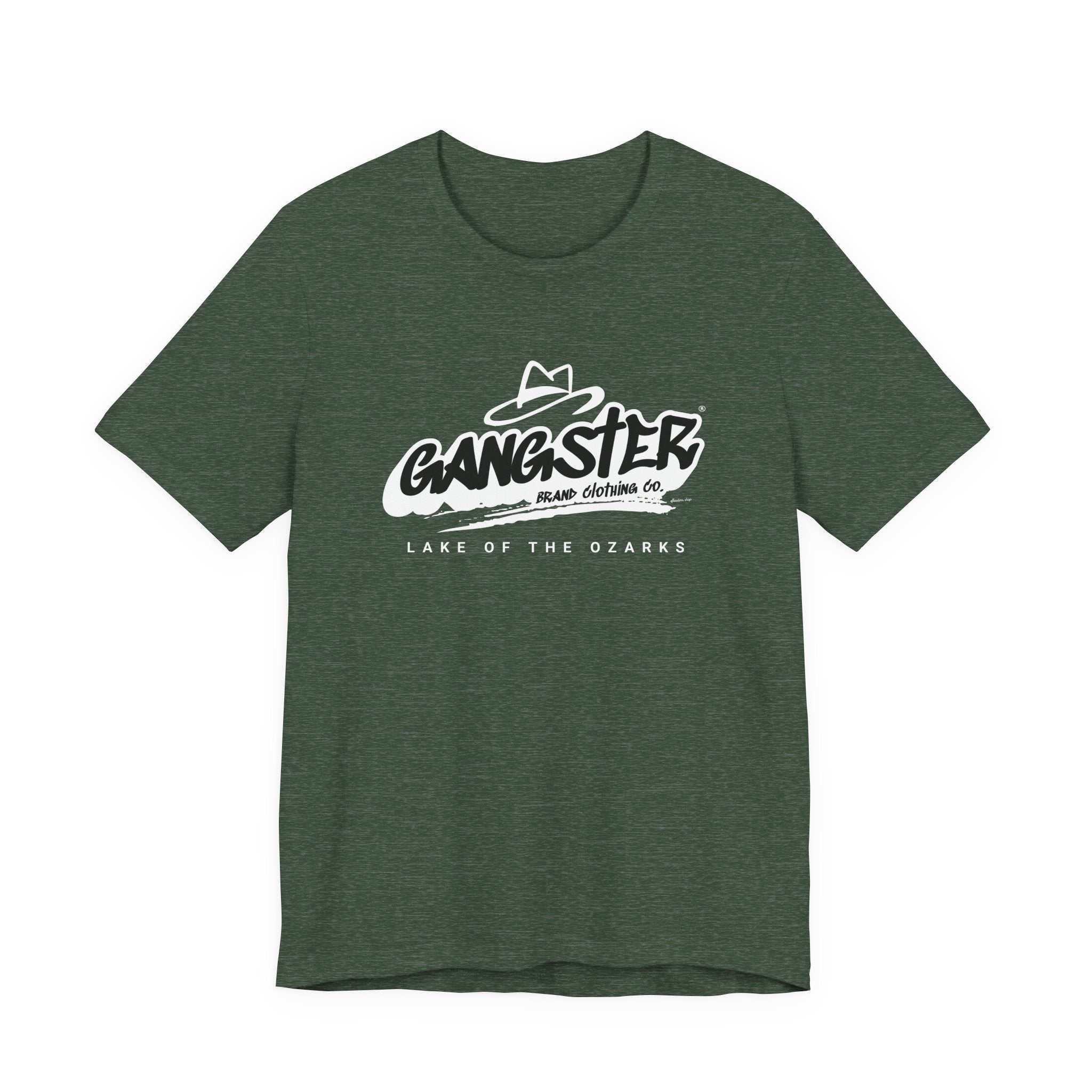 Gangster Graphic Tee - 'Gangster Brand Clothing Co. Lake of the Ozarks' Retro Logo T-Shirt