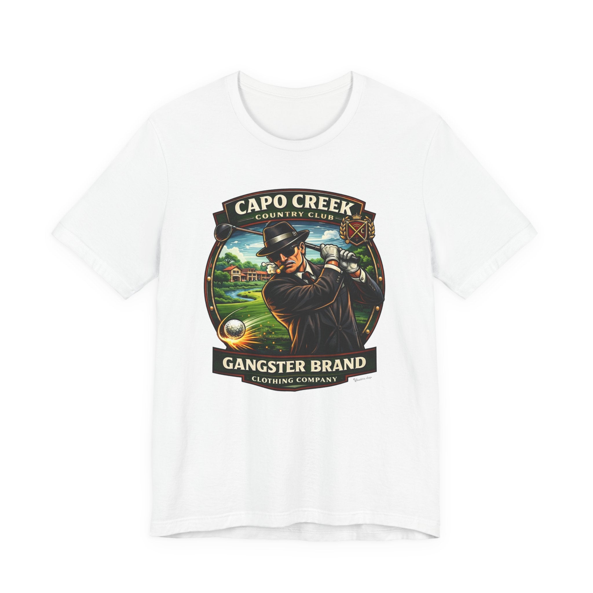 Golf Gangster Graphic Tee — “Capo Creek Country Club” Vintage Golf Shirt