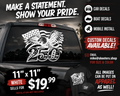 250th Anniversary Eagle Window Decal