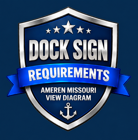 Dock Sign Requirements — Ameren Missouri — View Diagram