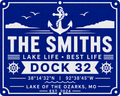 Custom Reflective Dock Sign - 24 x 30